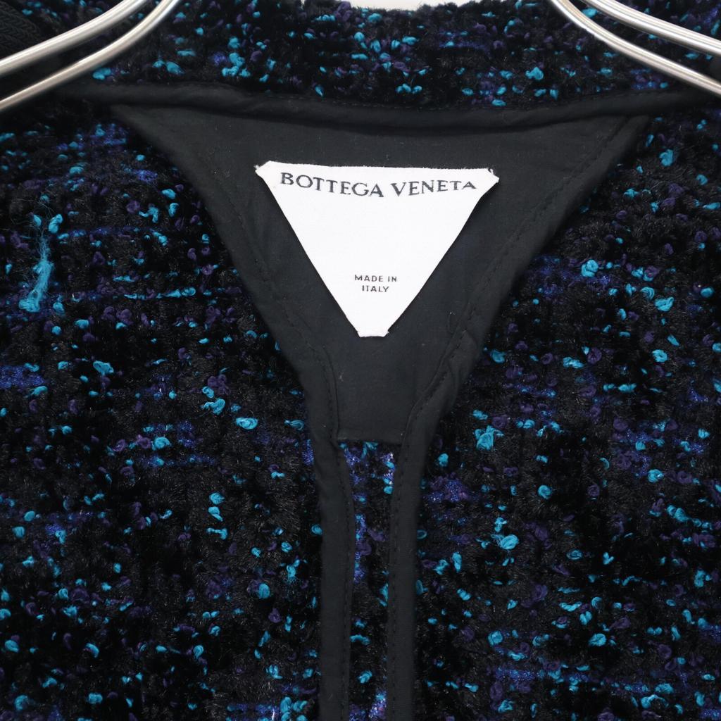 Bottega Veneta Black/Blue 686158 Chenille Blue Jacket Jacket 38 Black / blueUsed