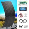 100W Flexible Solar Panel & Controller Kit - 2pcs Photovoltaic System Set