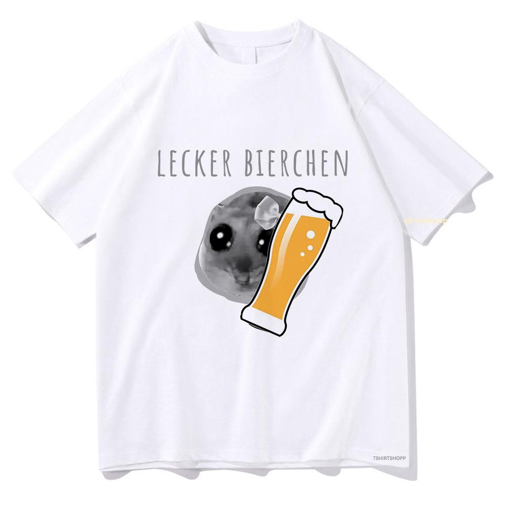 

Sad Hamster Delicious Beer T Shirts Kawaii Men/Women Clothing Harajuku Aesthetic Tops Vintage Cotton Tshirt Unisex Streetwear XXXXL