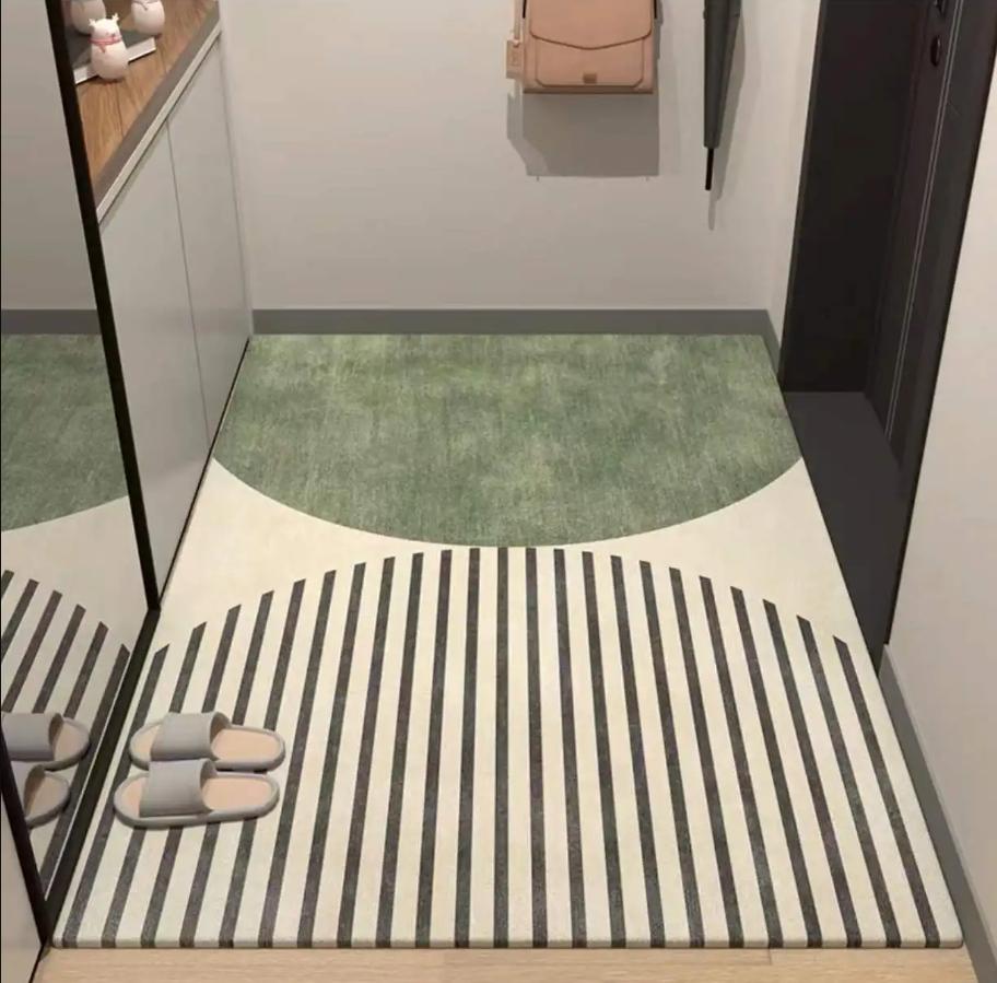 Crystal Blankets Scandinavian Style Entry Floor Mats Entrance Wear-resistant Non-slip Foot Mats Crystal Velvet Floor Mats