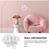 HOMSFOU Home Decor 3d Wall Decor Ceramic Wall Decor 3pcs 3D Handcrafted Hanging Flowers Porcelain Peony Wall Art Farmhouse Floral Sculpture for