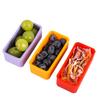 2pcs Silicone Lunch Box Divider Reusable Salad Dressing Container Ice Cube Mold  Picinc