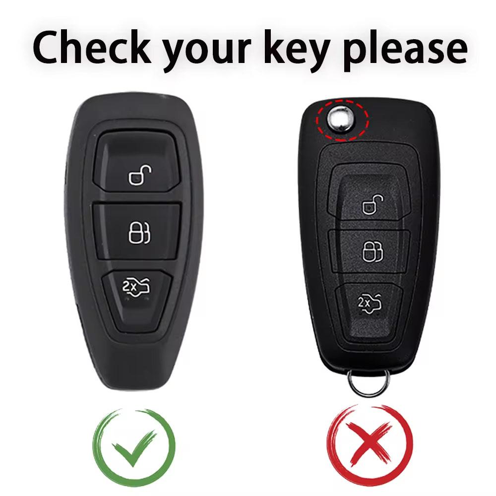 Tpu Car Remote Key Case Cover Shell Fob For Ford Focus 3 4 St Fiesta Fusion Kuga Ecosport Mondeo Mk3 Mk4 Protect Accessories