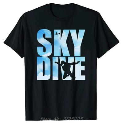 Nieuw Grappig Grafisch Print T-shirt Skydivers T-shirt Unisex Casual Streetwear Springen Skydive Verjaardagscadeau T-shirt Losse Streetwear T-shirts