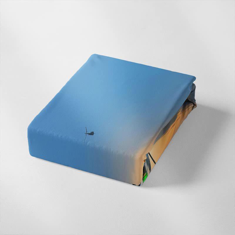 Aircraft Three-Piece Quilt Cover 3D Digital Printing Bedding Set Four Seasons Bed Cover