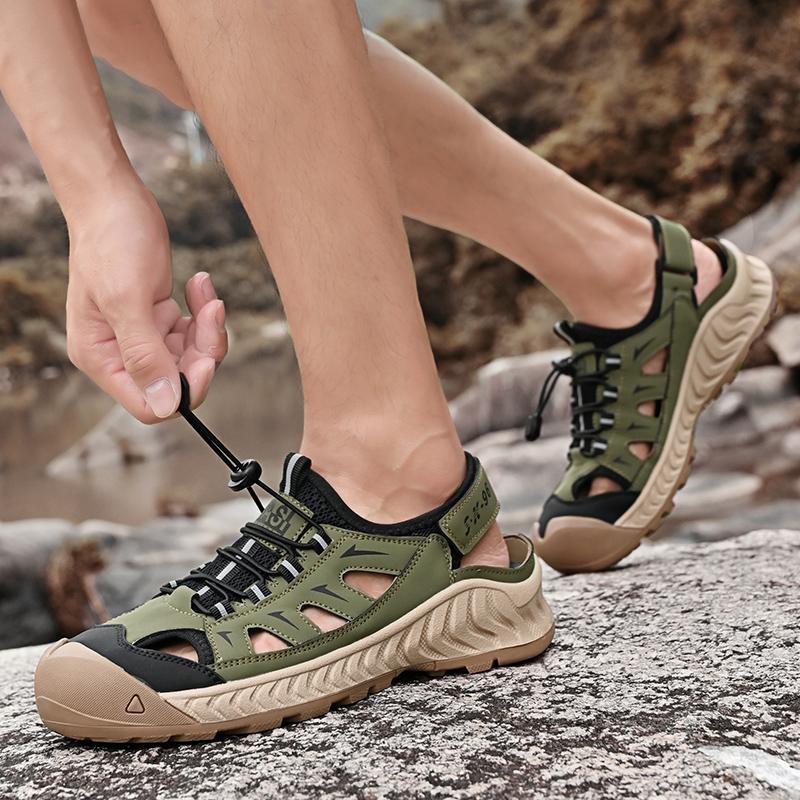 Fashion High Quality Men's Summer Sandals Outdoor Non-slip Hiking Shoes Men Comfy Platform Beach Sports Sandals For Men Sandalias Hombre