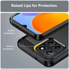 For Honor X6 4G Case Flexible TPU Phone Cover Carbon Fiber Texture Phone Shell