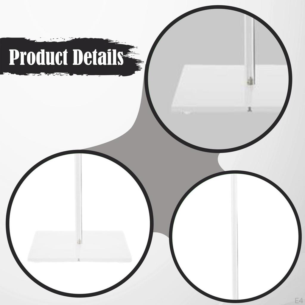 Acrylic Donut Display Stand Clear Bagel Holder Rack Doughnut for Household Party