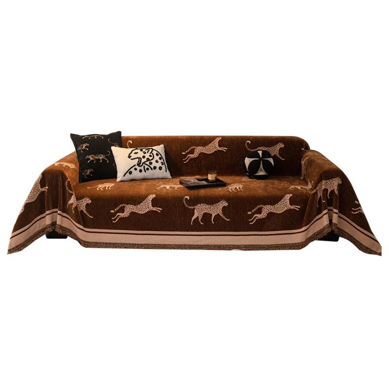 Leopard Sofa Cover For Living Room Stylish Design Ideal For Home Decor And Furniture Protection Cat-Scratch-Proof