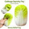 Miękka Zabawka do Ściskania w Kształcie Kapusty Napa Miękki Kształt Warzywa Squishy do Uwalniania Napięcia Fidget Toy