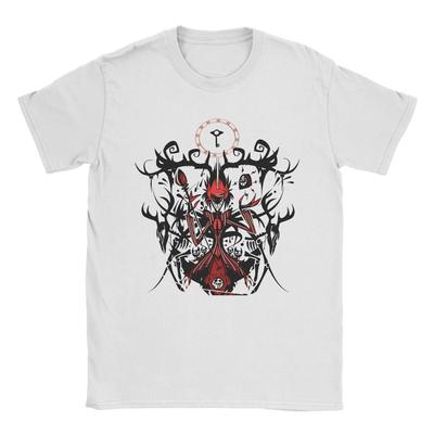 Camisetas para Hombre Alastor Hazbins Hoteling Camiseta Vintage Manga Corta Cuello Redondo 100% Algodón Ropa de Verano