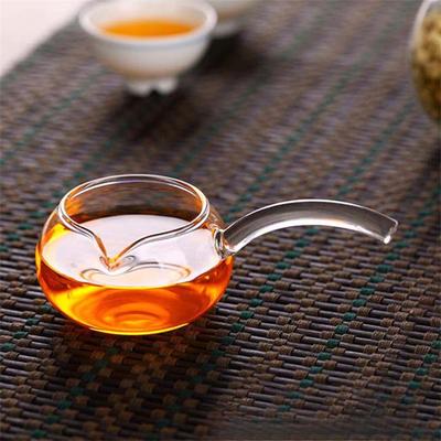 200ml High Borosilicate Heat-resistant Glass Tea Dispenser Fair Cup Side Handle Kungfu Tea Set Chahai Tea Ceremony Accessories