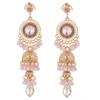 Zinc Zinc Alloy Bell Tassel Earrings Luxury Ethnic Style Ear Studs Rhinestone Pearls Ear Drop  Holiday