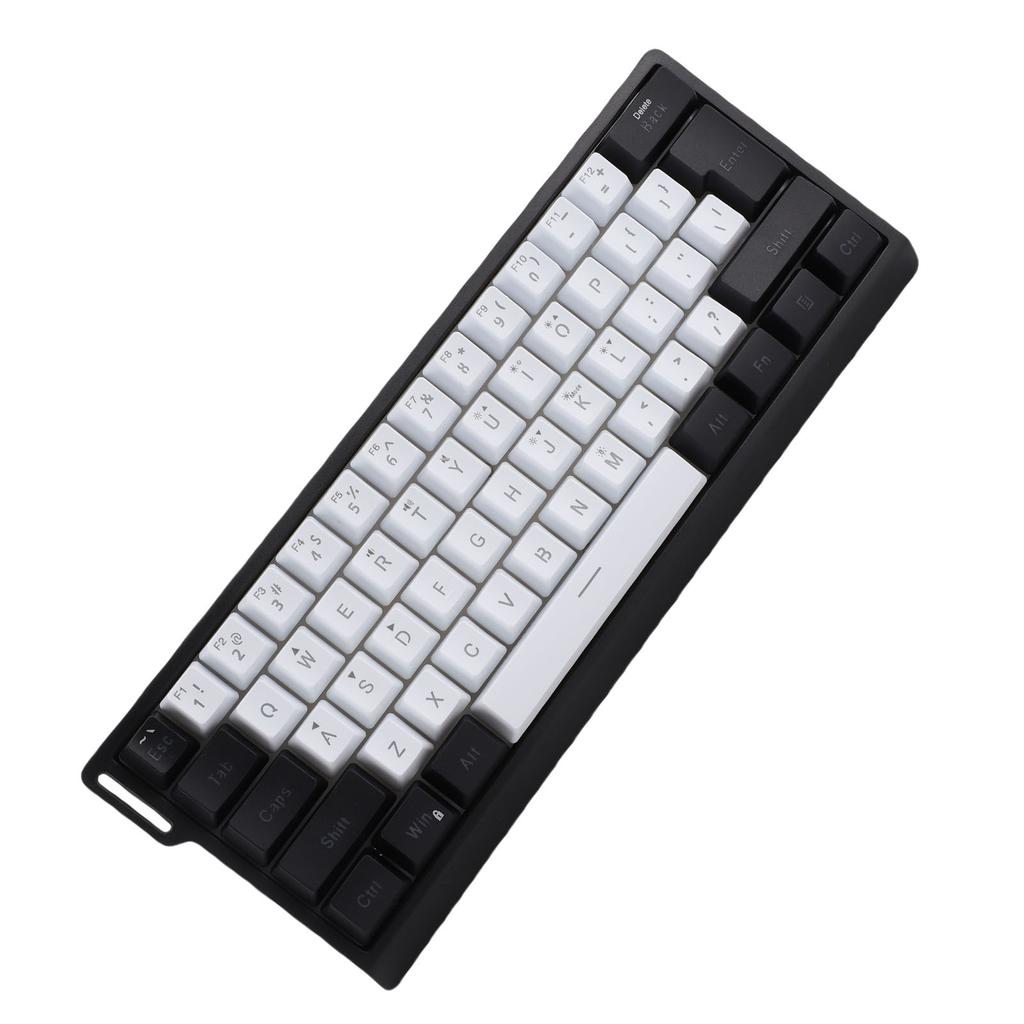 Wired Keyboard 60 Percent 61 Keys RGB Backlit Mechanical Feel Portable Computer Keyboard for Gaming Work