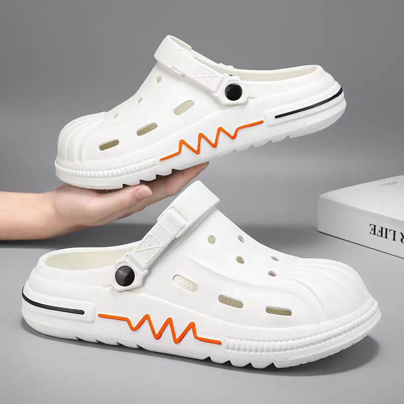 Summer Clog Shoe Men Korean Version EVA Sandals Fashion Casual Beach Shoes Non-slip Soft Soled Outdoor Slippers