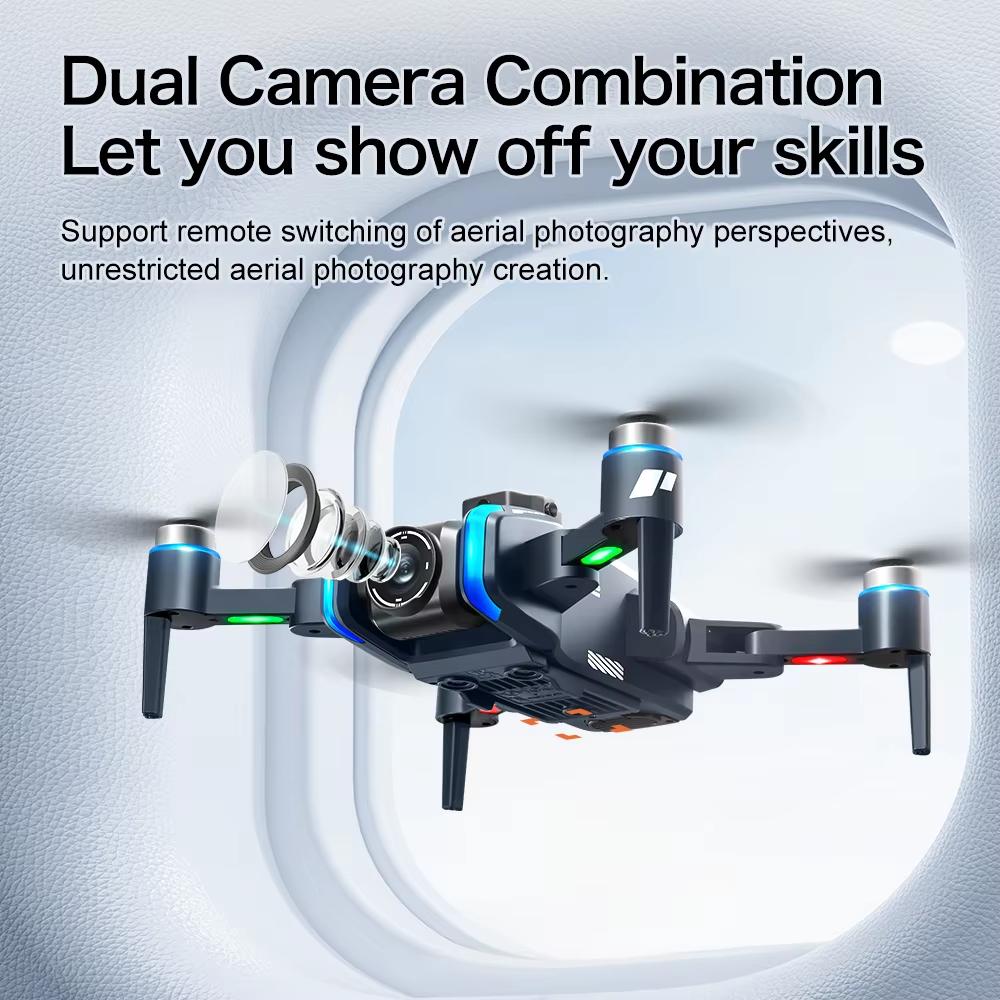 2025 Ny XT808 GPS RC Drone 5G Profesjonell 8K HD Luftfotografering Dobbeltkamera Omnidireksjonell Skjerm Laser Hindringsunngåelse Børsteløs Kvadkopter