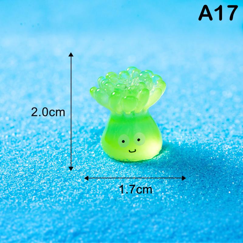 Luminous Fish Marine Animal Ornament Glow Pendant Micro Garden Craft Resin Landscape Fish Tank Desktop Decoration