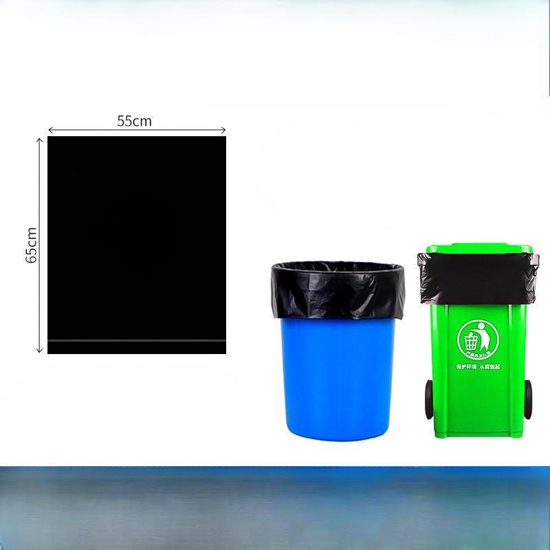 

Мешки для мусора Уличные мешки для мусора для санитарии окружающей среды Сверхбольшой размер Мешки для очистки ведра 55*60 cm 50pcs чёрный