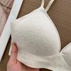 Women's Seamless Triangle Cup Sexy Floral Backless Bra Push Up Anti-Sagging Enhancing for Small Bust Comfortable Thin Style