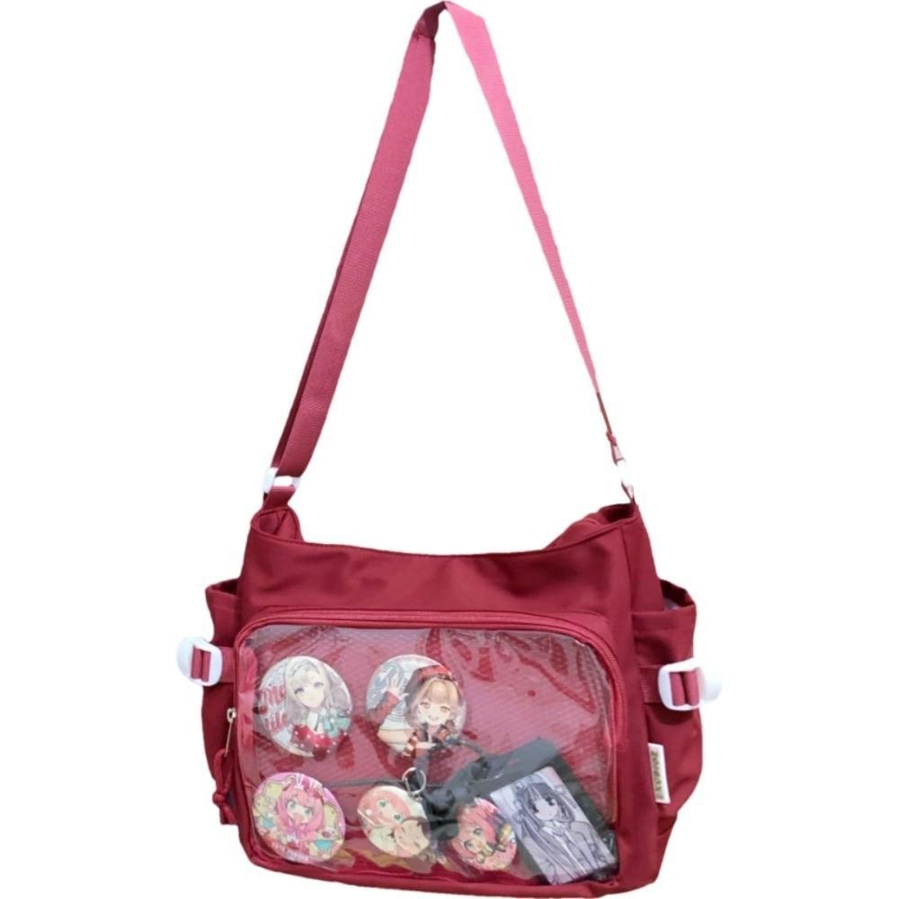 Borsa a Spalla Harajuku JK Borsa a Tote in Tela di Grande Capacità Bella Borsa a Mano Lolita Shopping