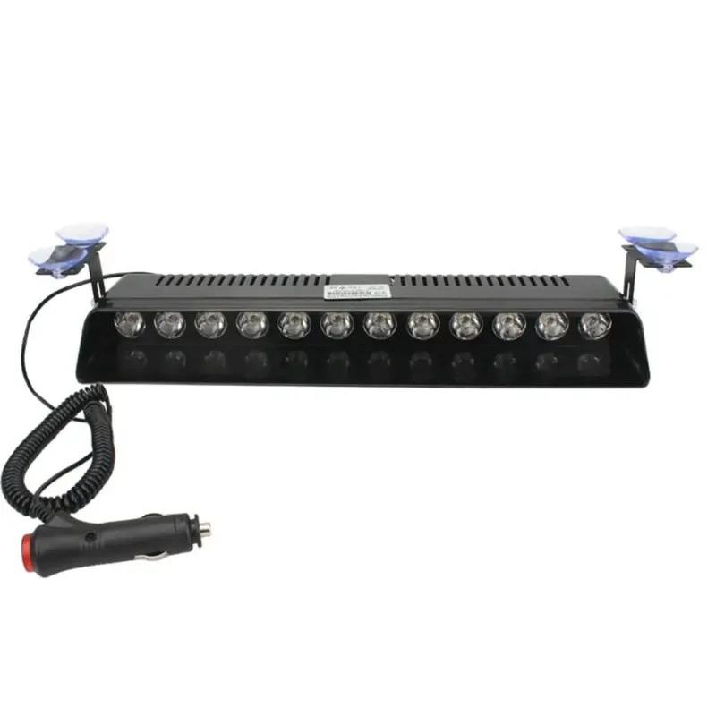 1PC 12 LED Windshield Trailer Vehicle Indic Car Strobe Lights Flashing Warning Signal Waterproof Emergency Strobe