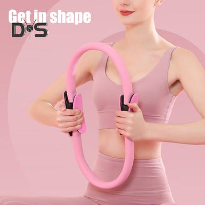 Pilates Ring Anti-slip Handle Pelvic Floor Muscle Trainer Thigh Workout Toner Elastic Resistance Band Pilates Circle Home Gym Fitness Equipment