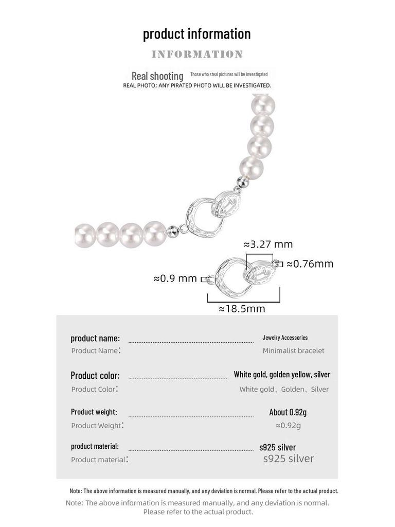 S925 Silver Universal Clasp for Bracelet/Necklace - DIY Connector Link End Accessory