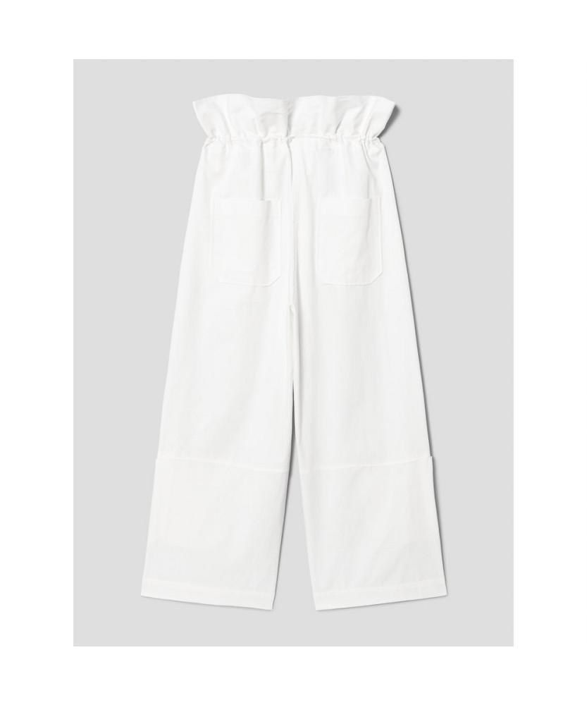 8SECONDS Flap Obi Cotton Pants White