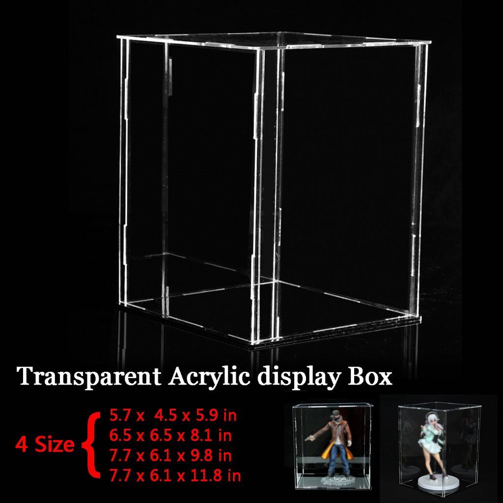Cube Toy Dust Proof Tray Protection Assembled Box Case Clear Acrylic Display Show Box Case For Toys New