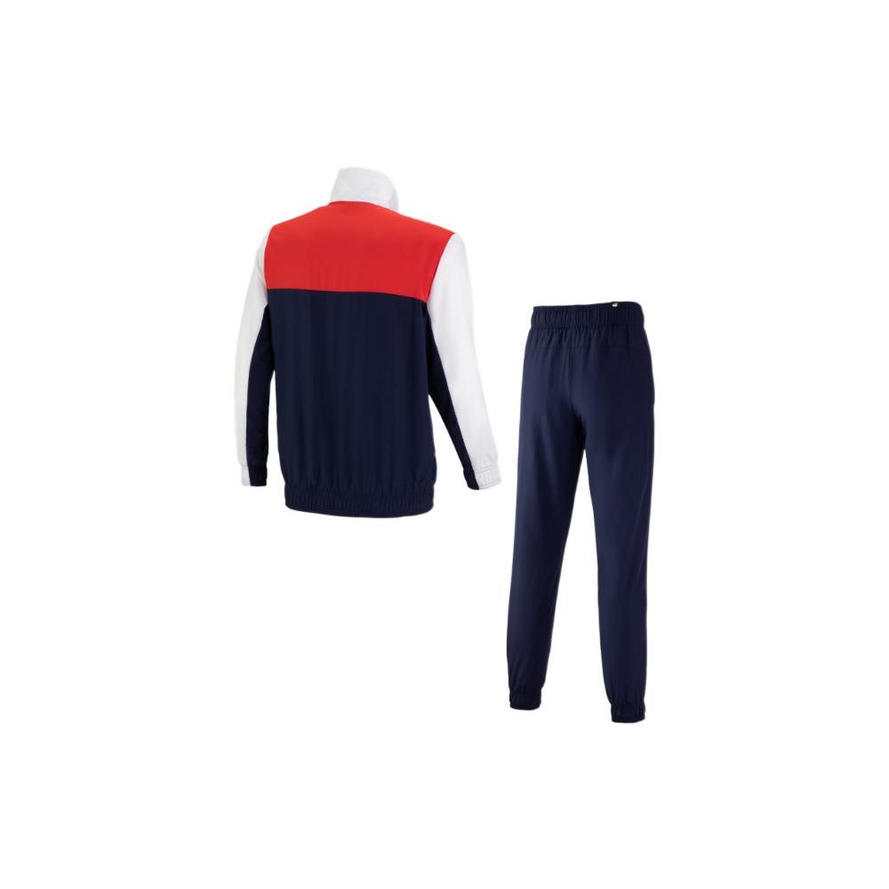 Puma FW22 Color Block Classic Sports Zip Jacket And Straight Leg Pants Set Men Jacket, Pants Blue 849541-06