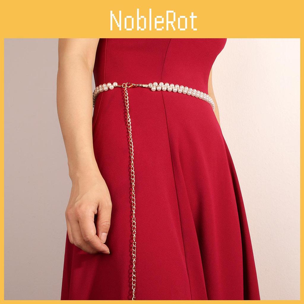 Waist Pearl Belt For Women Gold Thread Length Casual Daily Decoration Supplies