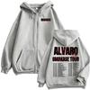 Alvaro Diaz Omakase Tour Merch Zip Up Hoodies Men Women Fashion Streetwear Sweatshirts Zipper Pullovers