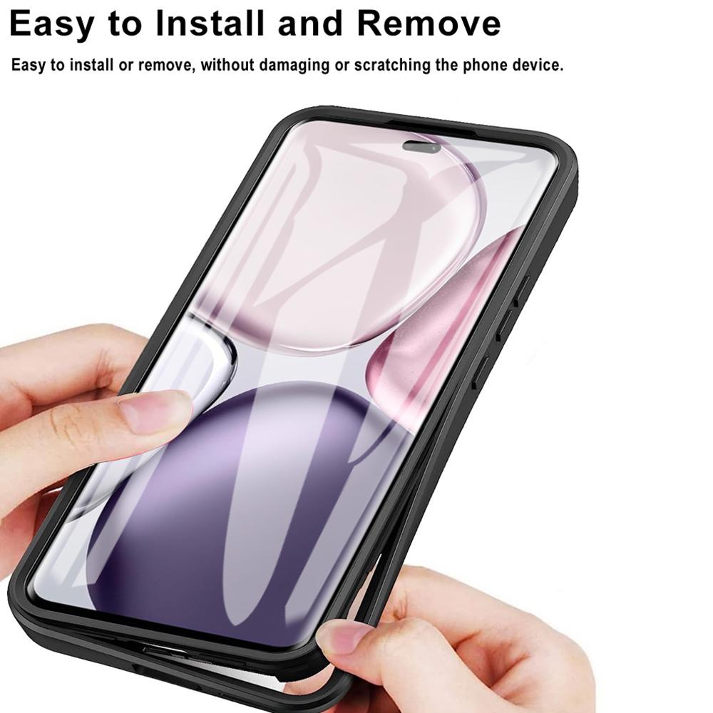 Phone Case For Honor X9c 5G / X60 Pro 5G Acrylic + TPU Clear Phone Cover with PET Screen Film