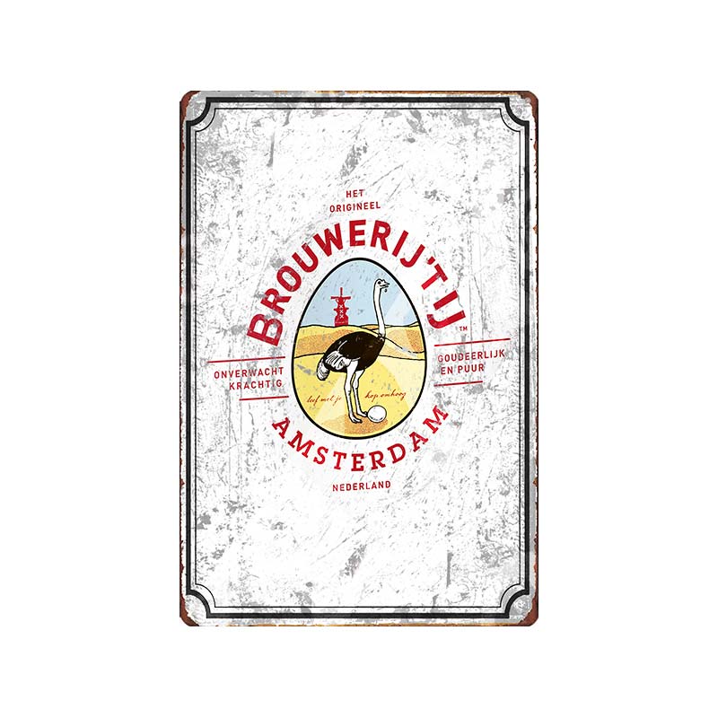 Niederländisches Bier BROUWERIJ’TIJ Vintage Metall Blechschilder Platten Für Wand Bar Pub Kunst Küche Kaffee Heimdekor 30X20CM DU-9096B