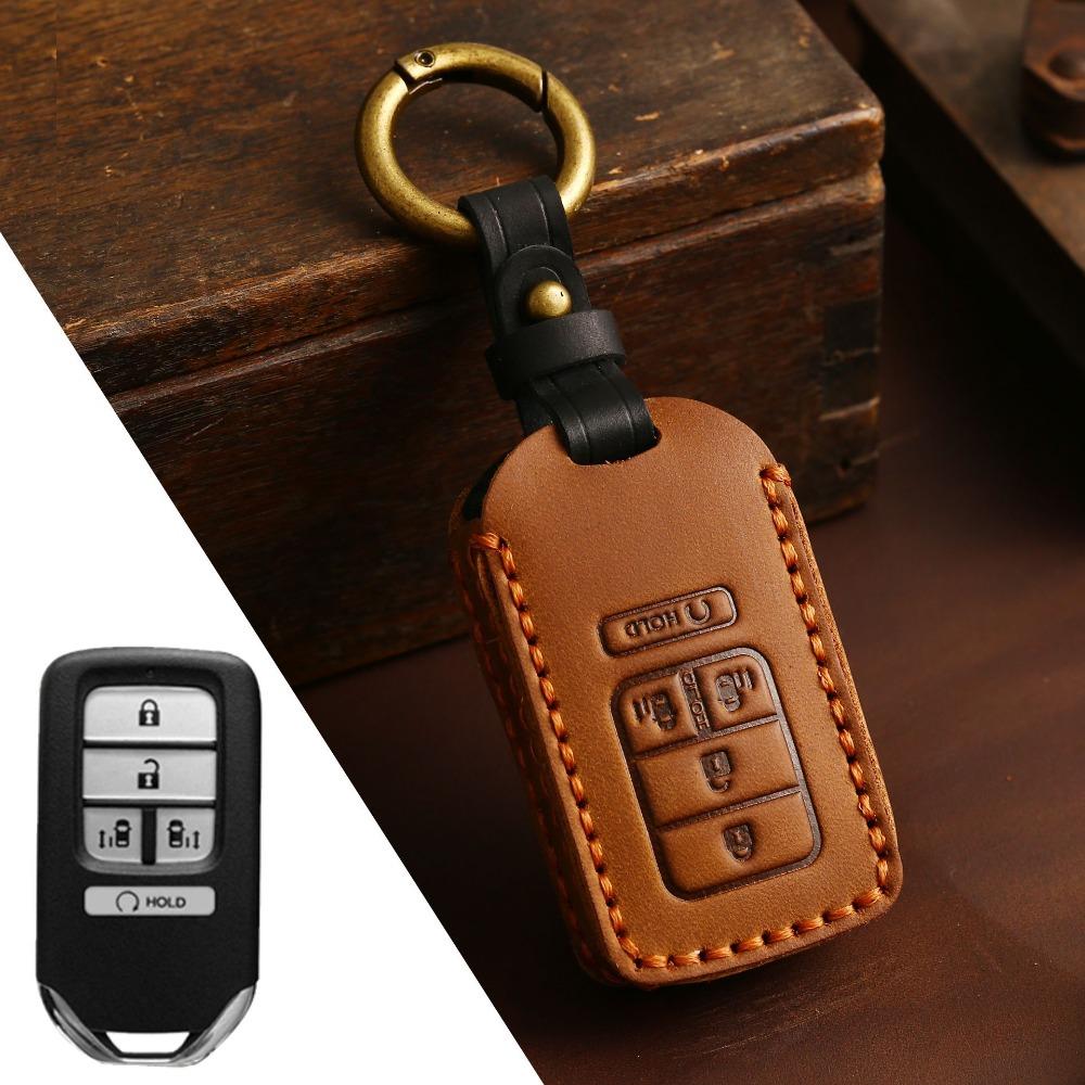 Premium Leather Key Cover for Honda Odyssey Elysion Car Keys Stylish Protection Case