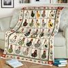 Funny Chicken Blanket, Doodle Chicken Blanket, Personalized Farmhouse Throw, Cute Hen Blanket, Chicken Lover Gift, Country Farm Decor