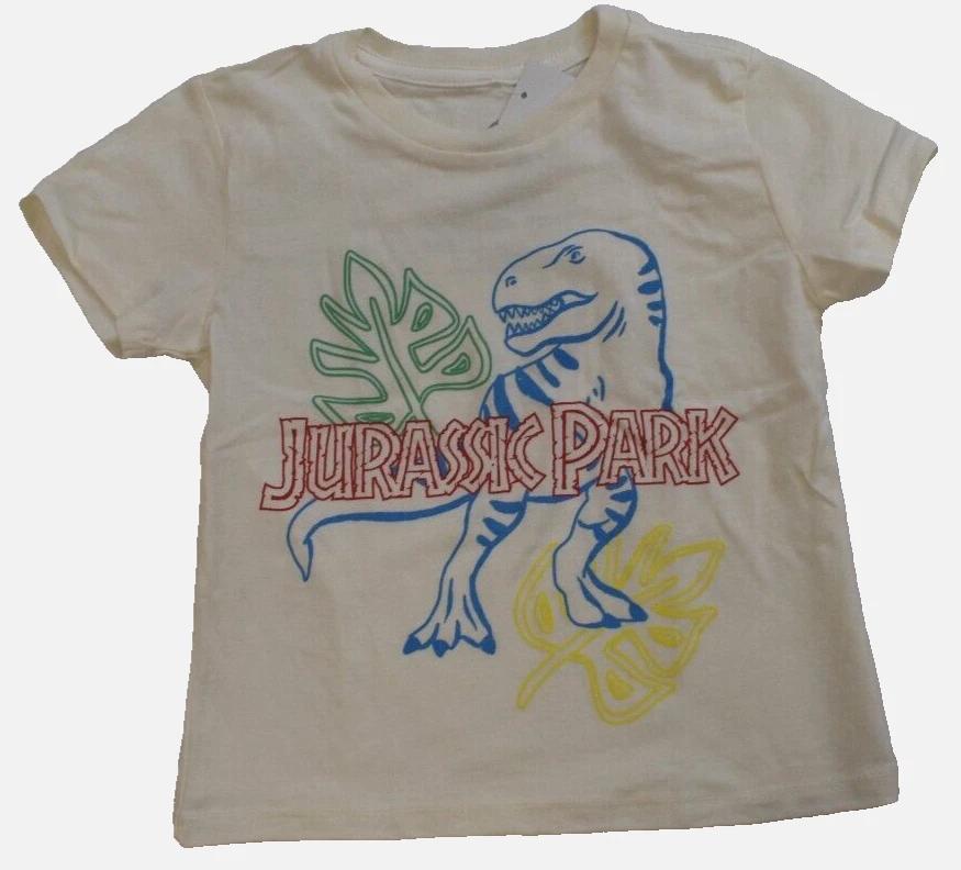 Jurassic World Toddler Jurassic Park T-Rex Title Logo Graphic Shirt NWT 3T, 5T 3XL
