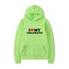 Mens Oversized Hooded Sweatshirt With Heart Print Casual Loose Fit Pullover Streetwear