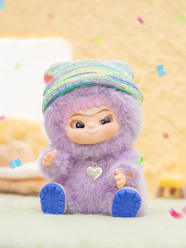 Hassy Top-in Wakuku Rose, 1 Pack Boxed, Trading Mascot Series, FUZZY TRENDY FUN PARTY Plush Toy
