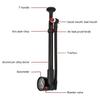 High Pressure 300psi Bike Air Pumps with Gauge Portable Bicycles Shock Pumps Bike Suspension Pumps Shock Absorbers
