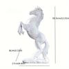Resin Statue1pc  Golden White Black Horse Figure Nordic Abstract Ornaments For Figurines  For Interior Sculpture Room Home Decor
