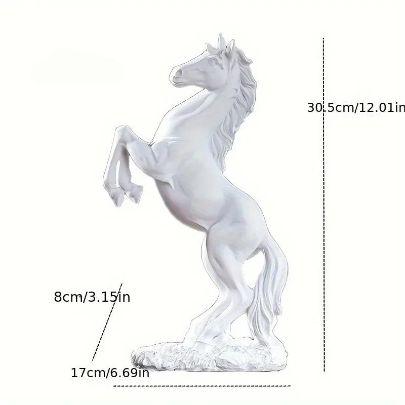 Resin Statue1pc Golden White Black Horse Figure Nordic Abstract Ornaments For Figurines For Interior Sculpture Room Home Decor