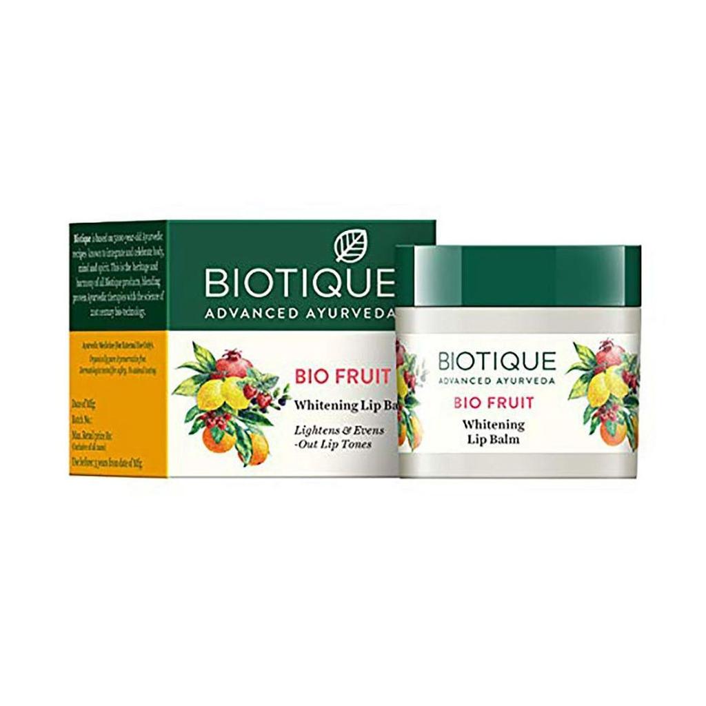 Wybielający balsam do ust z owocami (12 gramów), Bio Owocowy wybielający balsam do ust, Biotique