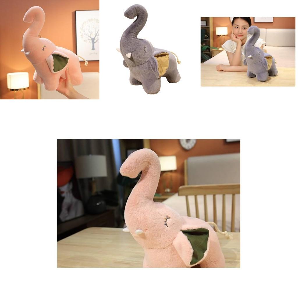 Adorable Plush Elephant Toy For Babies With Soft Short Pile Fabric And Cozy Support