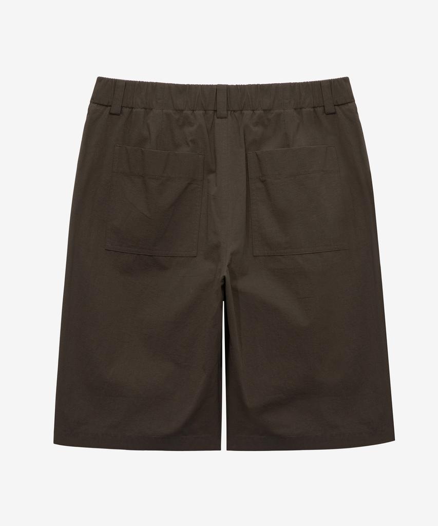 MINDBRIDGE Relax Fit Cool Cotton Brown Half Pants