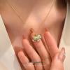 Cui Yan S925 Sterling Silver Enamel Carousel Necklace for Women, Zodiac Gift, Cute Clavicle Chain
