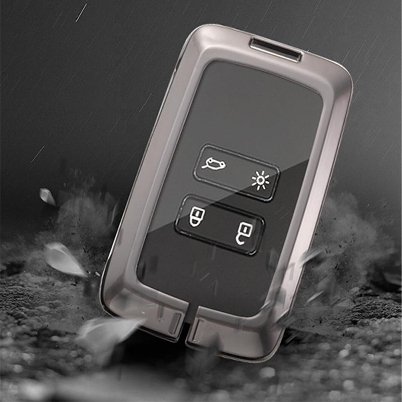 Husa din Piele pentru Cheie Auto pentru Renault Austral Kadjar Clio Megane Captur Arrana Kolaos Zoe Scenic Dacia Sandero Duster Logan Jogger