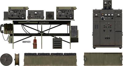 Miniart Amerikanisches Funkkommunikationsgerät, Kunststoffmodell MA35455, 1/35 SCR-299