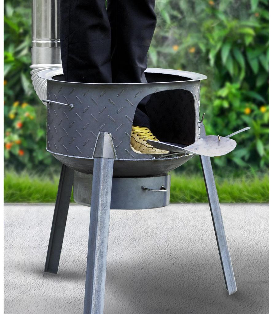 Portable Firewood Stove for Rural Home Use: Efficient Heating for Large Pots