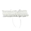 Lace Wedding Garter Faux Pearls Bowknot Floral Lace Garter Stretch Leg Garter Belt Bride Accessories for Women